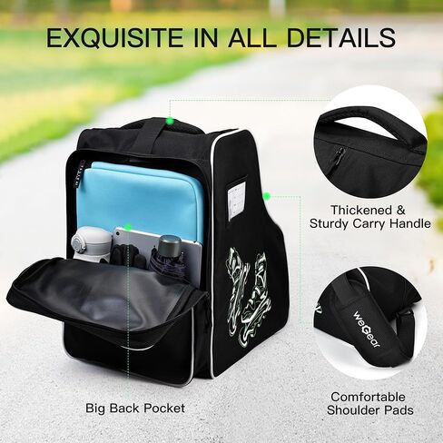 Roller Skate Bag with Adjustable Shoulder Strap,Large Capacity Ice Skates Bag Inline Skate Bags for Men Women Kids in Saudi Arabia