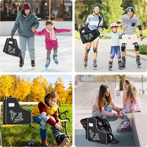 Roller Skate Bag with Adjustable Shoulder Strap,Large Capacity Ice Skates Bag Inline Skate Bags for Men Women Kids in Saudi Arabia