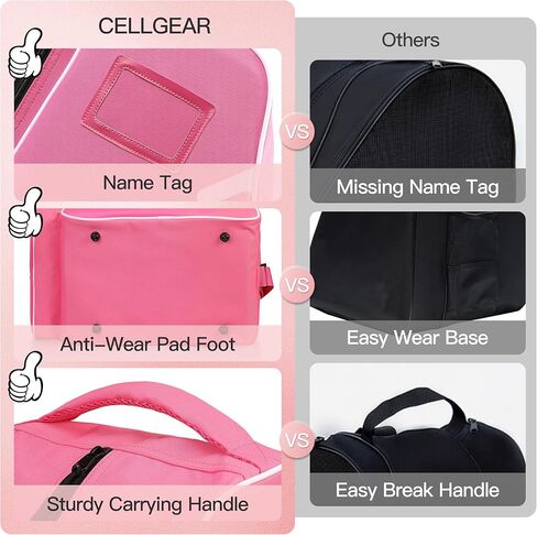 Roller Skate Bag with Adjustable Shoulder Strap,Large Capacity Ice Skates Bag Inline Skate Bags for Men Women Kids in Kuwait