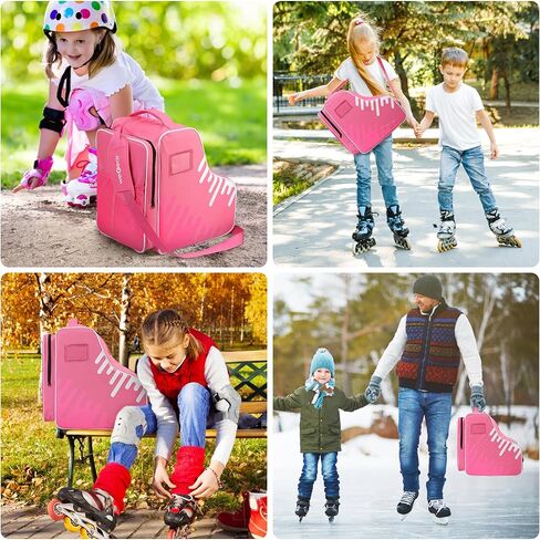 Roller Skate Bag with Adjustable Shoulder Strap,Large Capacity Ice Skates Bag Inline Skate Bags for Men Women Kids in Kuwait
