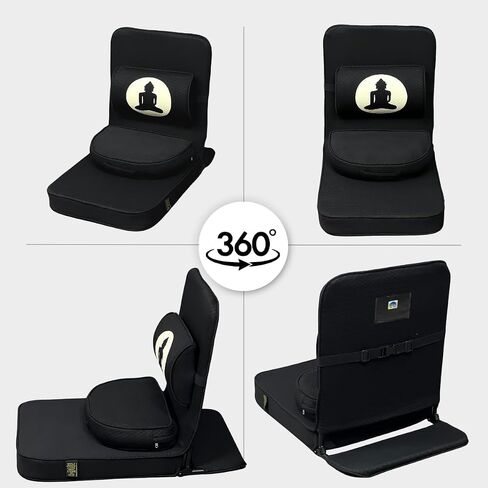 Friends Of Meditation ® Relaxing Buddha Meditation Chair with Extra Rectangular Back Support in Saudi Arabia