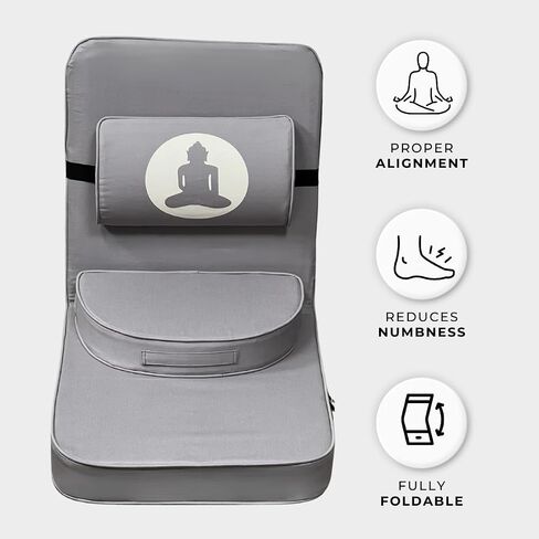 Friends Of Meditation ® Relaxing Buddha Meditation Chair with Extra Rectangular Back Support in Saudi Arabia
