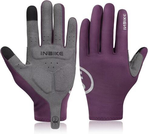 INBIKE Cycling Gloves Men Women Thin Fleece Touchscreen Padded Bike Gloves for Running Driving Biking Hiking in Kuwait