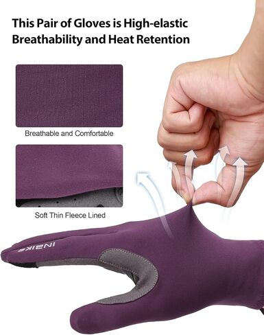 INBIKE Cycling Gloves Men Women Thin Fleece Touchscreen Padded Bike Gloves for Running Driving Biking Hiking in Kuwait