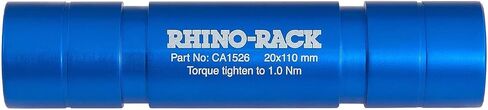 محول متعدد المحاور Rhino Rack USA RBCA030 يحول حامل حامل شوكة وحيد القرن للعمل مع معايير المحاور المتعددة، أسود/أزرق in Kuwait