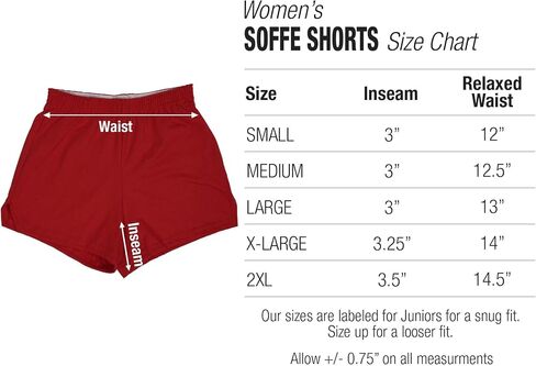 Campus Lab Official Collegiate Primary Logo - Team Color Womens Soffe Short, Elastic Fold Over Waist Shorts, Junior Fit in Saudi Arabia