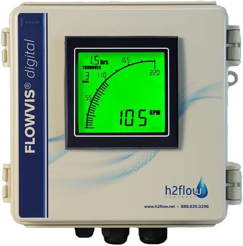 FV-D Digital Flow Meter to Pair with Any Analog Model. Readout of Flow in GPM, LPM or m3/h. in Saudi Arabia