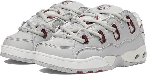 Osiris Men's D3 OG Skate Shoe, Grey/Grey/Maroon, 11 in Saudi Arabia