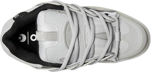 Osiris Men's D3 2001 Skate Shoe, Grey/Black/Grey, 8 in Saudi Arabia