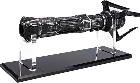 SHIDOW Acrylic Desktop Lightsaber Stand, Transparent Light saber Holder, Sword Stand for Lightsaber Display (Black) Cosplayer's great Gift. in Saudi Arabia