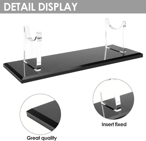 SHIDOW Acrylic Desktop Lightsaber Stand, Transparent Light saber Holder, Sword Stand for Lightsaber Display (Black) Cosplayer's great Gift. in Saudi Arabia