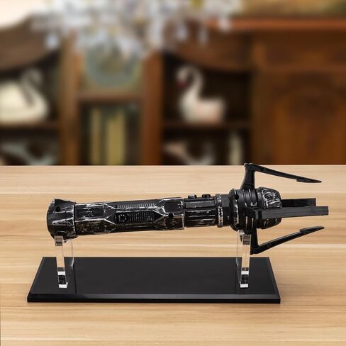 SHIDOW Acrylic Desktop Lightsaber Stand, Transparent Light saber Holder, Sword Stand for Lightsaber Display (Black) Cosplayer's great Gift. in Saudi Arabia