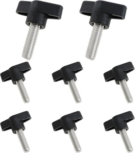 مقابض لولبية مقبض M8 * 25 مللي متر نوع لقط مقبض أسود البلاستيك T-شكل لقط مقبض مقابض لولبية Handle-8PCS in Kuwait