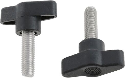 مقابض لولبية مقبض M8 * 25 مللي متر نوع لقط مقبض أسود البلاستيك T-شكل لقط مقبض مقابض لولبية Handle-8PCS in Kuwait