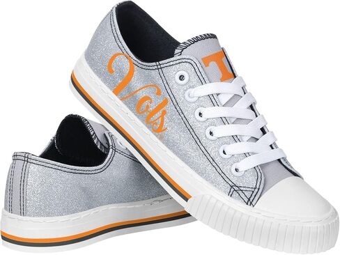 Tennessee Volunteers NCAA Womens Color Glitter Low Top Canvas Shoes - 6 in Saudi Arabia