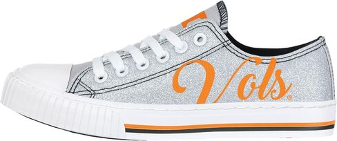 Tennessee Volunteers NCAA Womens Color Glitter Low Top Canvas Shoes - 6 in Saudi Arabia