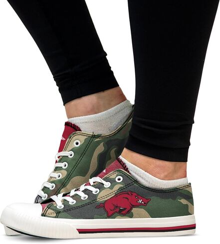 FOCO Arkansas Womens Camo Low Top Canvas Shoe Size 7 in Saudi Arabia