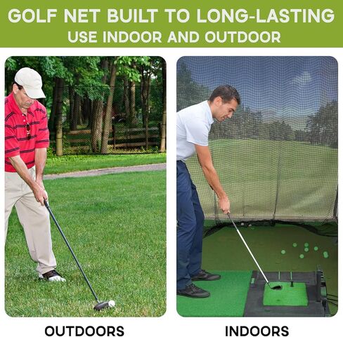 شبكات جولف من النايلون، شبكة ممارسة الجولف في الهواء الطلق في الأماكن المغلقة مع عدة تعليق سلكية للقيادة في الفناء الخلفي، شبكة جولف لممارسة شبكة حاجز، شبكة رياضية بطول 10 أقدام لضرب الجولف والبيسبول والهوكي وكرة القدم in Kuwait