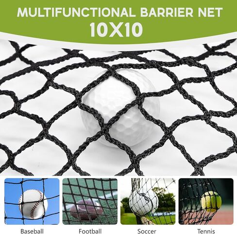 شبكات جولف من النايلون، شبكة ممارسة الجولف في الهواء الطلق في الأماكن المغلقة مع عدة تعليق سلكية للقيادة في الفناء الخلفي، شبكة جولف لممارسة شبكة حاجز، شبكة رياضية بطول 10 أقدام لضرب الجولف والبيسبول والهوكي وكرة القدم in Kuwait