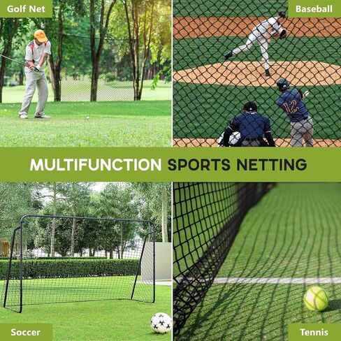 شبكات جولف من النايلون، شبكة ممارسة الجولف في الهواء الطلق في الأماكن المغلقة مع عدة تعليق سلكية للقيادة في الفناء الخلفي، شبكة جولف لممارسة شبكة حاجز، شبكة رياضية بطول 10 أقدام لضرب الجولف والبيسبول والهوكي وكرة القدم in Kuwait