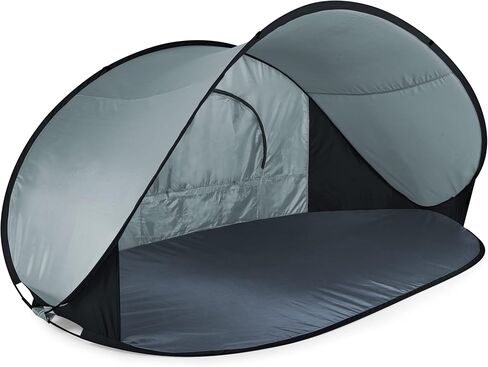 PICNIC TIME NCAA Wingate University Bulldogs Manta Portable Beach Tent, Pop Up Tent, Beach Sun Shelter Pop Up, (Gray with Black Accents) in Saudi Arabia