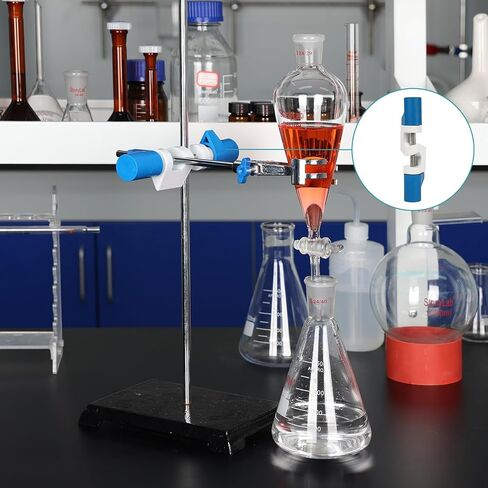 stonylab مختبر كبير عبر المشبك، مشبك تثبيت قابل للتعديل سبائك الألومنيوم قطب المشبك لمعدات المختبرات تركيبات عالمية، الحد الأقصى لقط 0.98 بوصة in Saudi Arabia