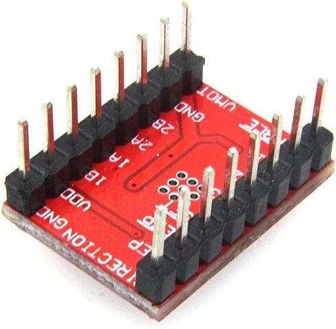 DIGISHUO 5Pcs A4988 Compatible StepStick Stepper Motor Driver Module with Heat Sink for 3D Printer Controller Ramps 1.4(Pack of 5Pcs) (Red) in Saudi Arabia