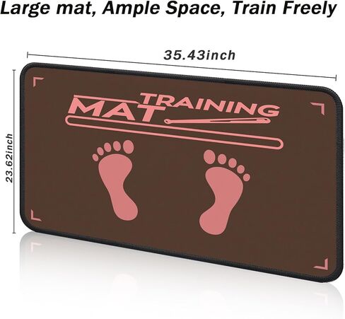 Baseball Hitting Mat,Indoor/Outdoor Portable Batting Cage Mat,35.4 * 23.6 Inch Baseball and Softball Batter Stance Training Mat for Kids to Improve Posture in Kuwait