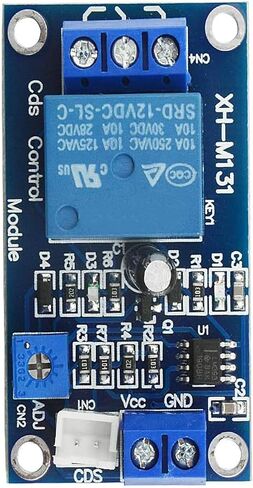 DUTTY XH-M131 Photoresistor Relay Module, DC 12V 10A Light Control Switch Photoresistor Relay Module Detection Sensor Brightness Automatic Control Module with Cable (5 Pcs) in Saudi Arabia