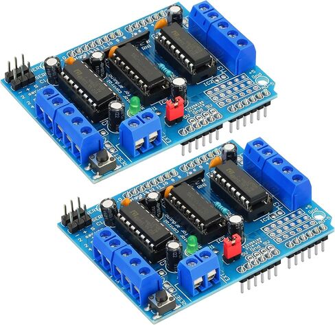 L293D Motor Driver - Stepper Motor Driver Shield Expansion Board Fit for Arduino/Duemilanove/Raspberry Pi/Computer 2PCS in Saudi Arabia