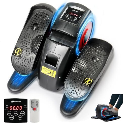 Ktaxon Electric Elliptical, Elliptical Machine Under Desk Elliptical with Remote Control, LCD Display, 5 Speed Adjustment, 3 Automatic Mode, 100% Assembled and Silent Running in Saudi Arabia