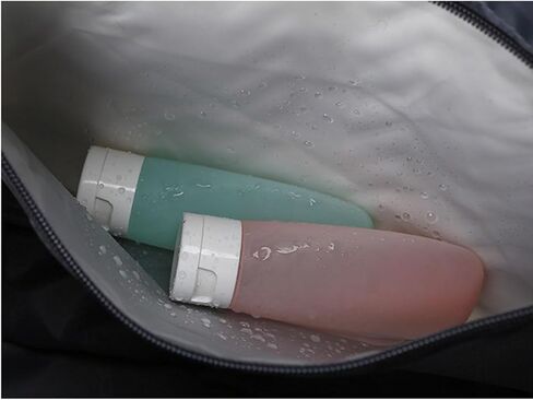 Travel Bag with Wash Bag Men's Women's Sports Bag Gym Expandable Wet and Dry Separate Waterproof Slant Travel Bag Business Trip Sports Hospital Weekend Away Duffel Bag (Midnight Black) in Saudi Arabia