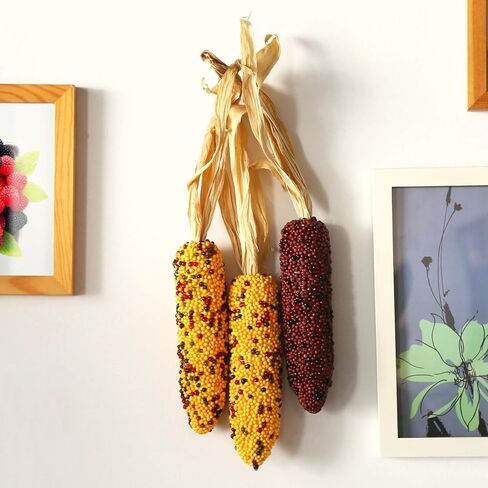 Fake Corn Ornament India Corn Design Decoration Pack of 6 in Saudi Arabia