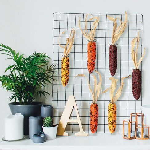 Fake Corn Ornament India Corn Design Decoration Pack of 6 in Saudi Arabia