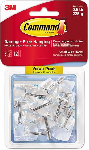 Command Small Wire Hooks, Clear, 0.8" x 0.8" x 1.6" in Saudi Arabia