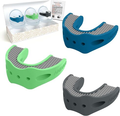 Mayena Full Face Activator | Jaw Exerciser for Men & Women | Activates & Rejuvenates All Facial Muscles | 3 Resistance Levels Silicone Jawline Exerciser | Universal Fit Upgraded Model in Saudi Arabia