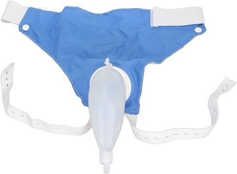 Urine Drainage Bag, 1000ML 2000ML Silicone Urine Collector Urinal Pee Holder Wearable Incontinence Pants Reusable Adjustable Male Urine Collection Bag Leak Proof Leg Pee Catheter Holder for Elder in Saudi Arabia
