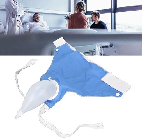 Urine Drainage Bag, 1000ML 2000ML Silicone Urine Collector Urinal Pee Holder Wearable Incontinence Pants Reusable Adjustable Male Urine Collection Bag Leak Proof Leg Pee Catheter Holder for Elder in Saudi Arabia