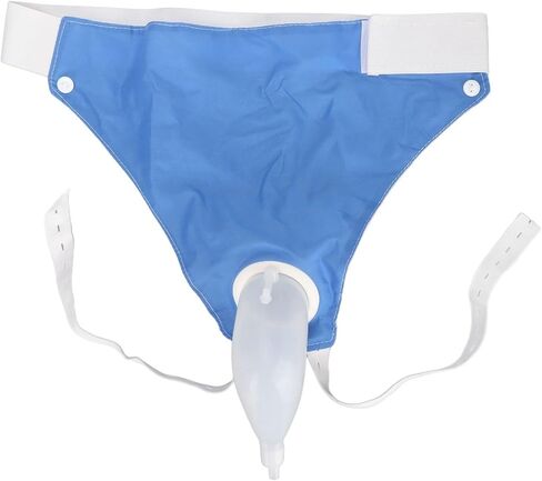 Urine Drainage Bag, 1000ML 2000ML Silicone Urine Collector Urinal Pee Holder Wearable Incontinence Pants Reusable Adjustable Male Urine Collection Bag Leak Proof Leg Pee Catheter Holder for Elder in Saudi Arabia