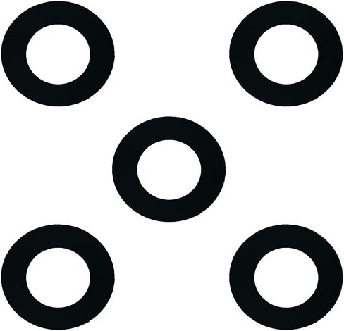 Sterling Seal CRG7000.100.031.300X5 7000 Grafoil Ring حشية 1 بوصة حجم الأنبوب، 1/32 بوصة سميكة، فئة الضغط 300#، ارتفاع 0.155 بوصة، الطول 2.62 بوصة، جرافيت مرن ممتد، أسود (عبوة من 5) in Kuwait