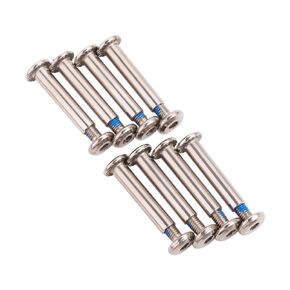 8Pcs/Set Inline Skate Screws, Replacement 6MM Skate Shoes Wheel Axles Sturdy Skating Blades Skate Shoes Spacer Roller Skate Accessories