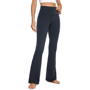 CRZ YOGA Womens Butterluxe High Waist Flare Pants 29" / 30.5" / 32" / 33.5" - Wide Leg Bootcut Yoga Pants with Pocket Lounge