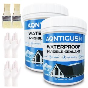 Invisible Waterproof Sealant，21.1OZ(600g) Transparent Repairing Leak Waterproof Coating，Liquid Rubber Waterproof Insulating Agent，Indoor & Outdoor Flex Sealing Adhesive