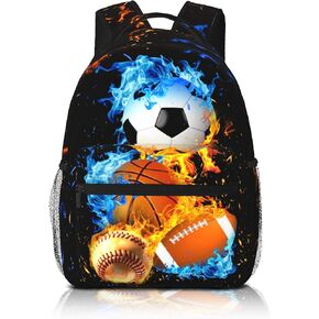 Basketball Backpack for Boys School Bag Waterproof Sports Bag Travel Daypack for Students Teens
