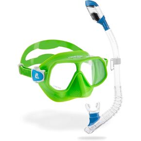 Cressi Kids Snorkeling Kit (Mask & Snorkel) for Children from 6 to 10 Years Old - Rombo & Mini Dry: Designed in Italy
