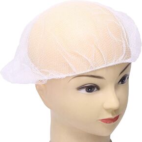 21" Disposable Regular Nylon Breathable Honeycomb Hair Nets, package of 200