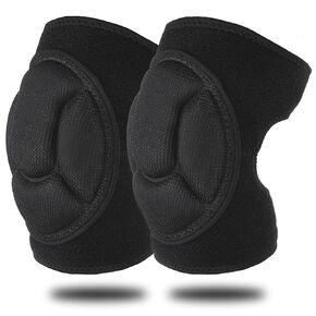 Protective Knee Pads for Women Men Thick Sponge Adjustable Anti-slip Straps Basketball Knee Pads Gear Soft Collision Avoidance Knee Sleeve for Work Cleaning Floors Volleyball Wrestling