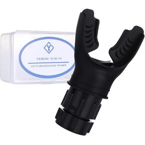 Respiratory Trainer | Compact Exercise Device with Adjustable Resistance | Improve Capacity | EnhanceMuscle Training | Pure Silicone | Easy to Clean