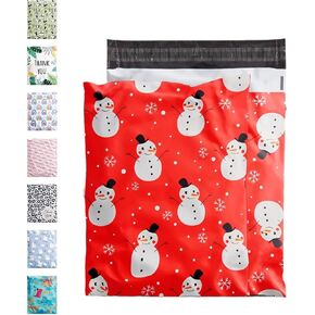 100 Pack - Shipping Bags for Clothing, Strong Thick and Self Adhesive Mailing Bags - Cute Packaging Bags for Small Business (Boho rainbow)
