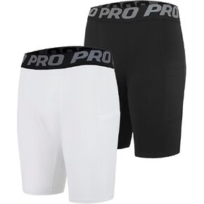 DANI CHINS Men's Athletic Compression Shorts Active Workout Sports Running Gym Performance Underwear with Pockets